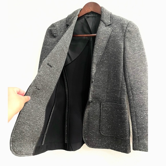 NEW ATM Bonded Knit Sport Blazer in Charcoal Grey Work Business Casual - Picture 11 of 13